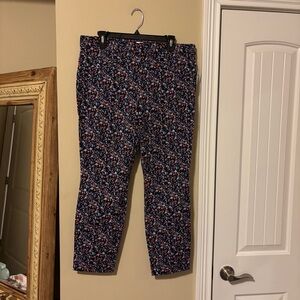 NWT Gap floral work pants